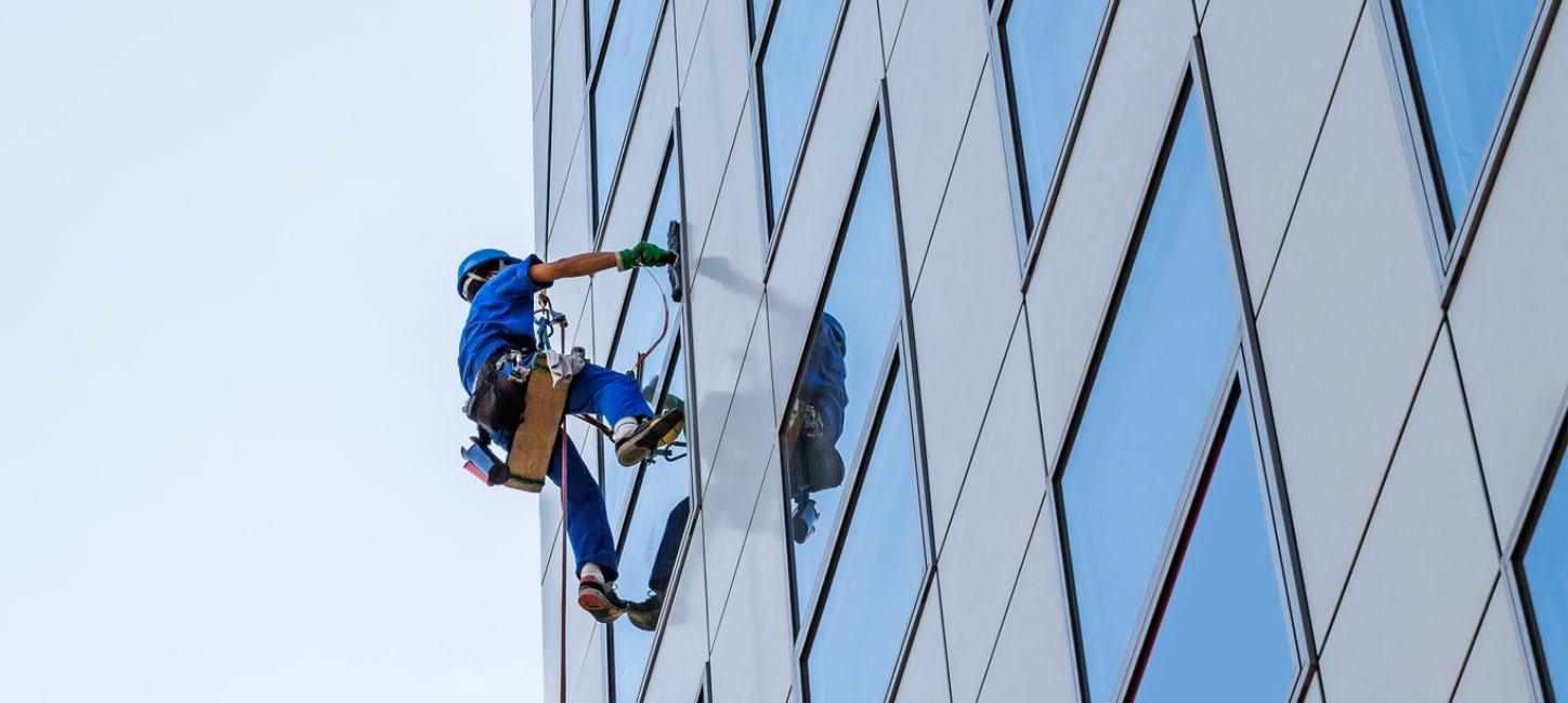 高所ガラス・外壁清掃